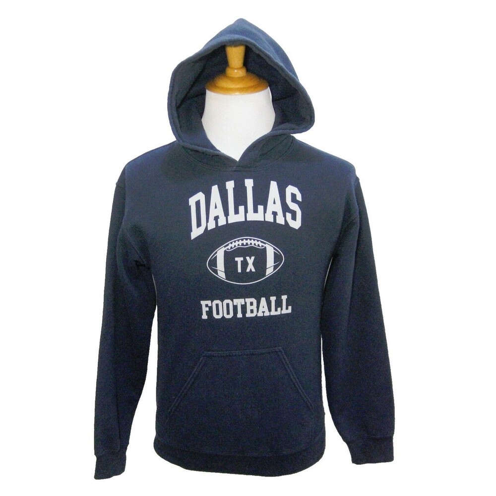 DALLAS COWBOYS Men's (Size Small) Blue Athletic Graphic Hoodie Hooded Sweatshirt
